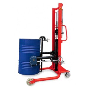 Xe Nâng Phuy Sắt Lên Cao 1m4, 1m6 Quay Đổ Hóa Chất Bằng Tay