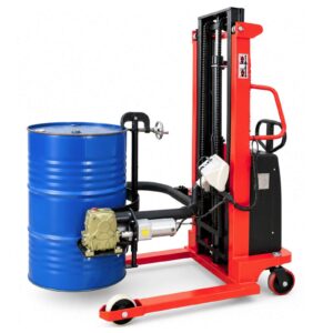Xe Nâng Quay Đổ Phuy Gắn Cân Điện Tử Hưng Việt