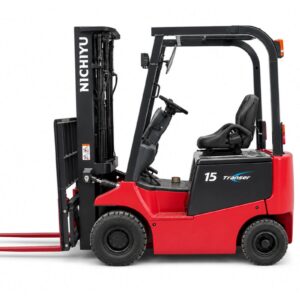 Xe Nâng Nhật Cũ NICHIYU 1.5 Tấn Dùng Bình Điện Bao Nhiêu?